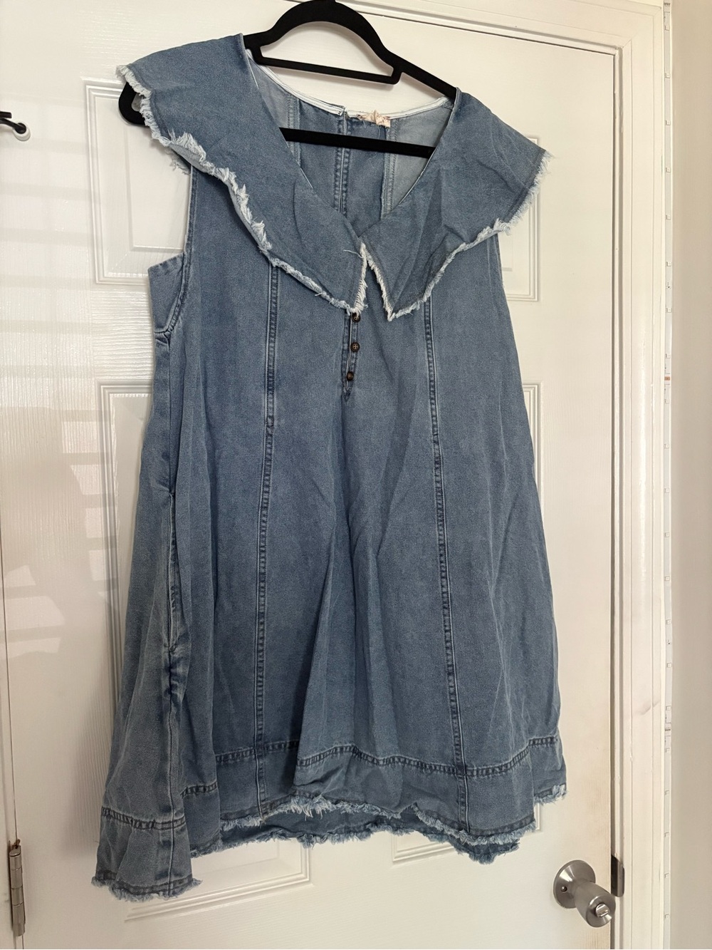 Hem and Thread denim babydoll mini dress